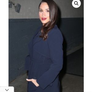 Theory Small Black Oaklane Admiral Crepe Trench Coat Size S